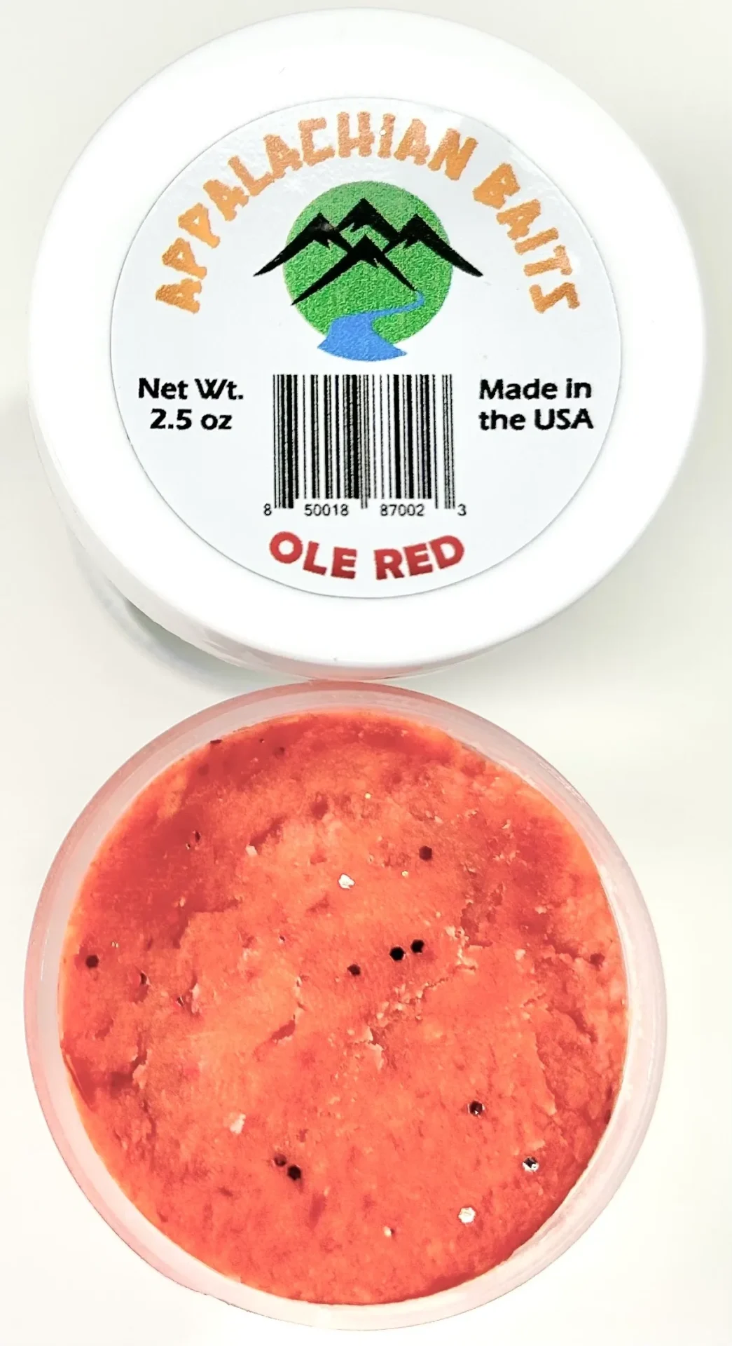 A container of ole red cheese sits next to another container.