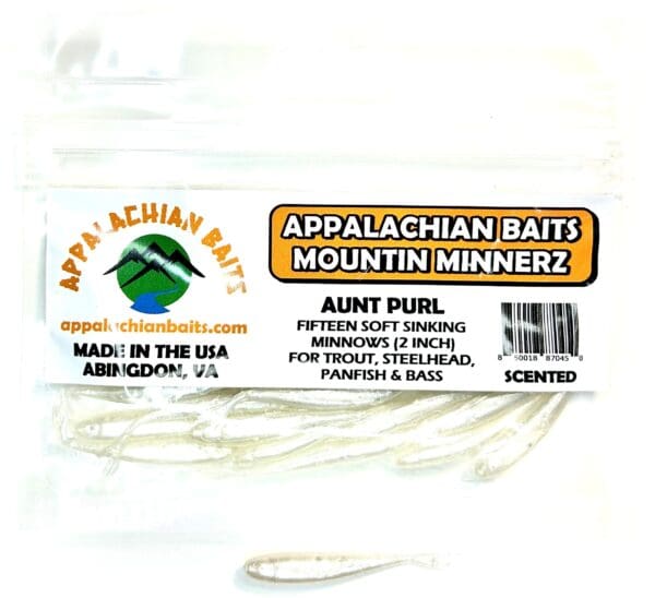 A package of appalachian baits mountain minnerz