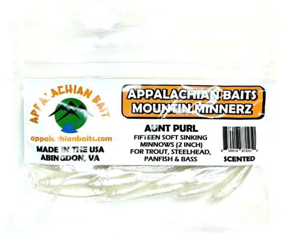 A package of appalachian baits mount minnerz