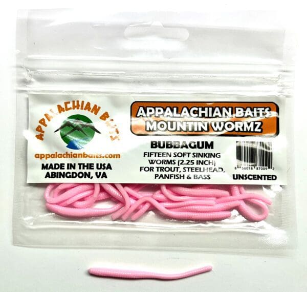 A package of pink rubber bands.