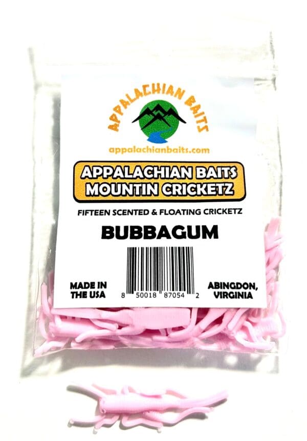 A package of bubblegum flavored mountain crickets.