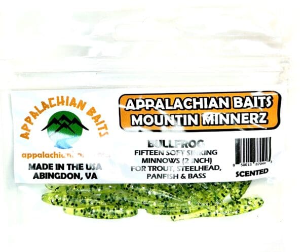 A package of appalachian baits mountain minnerz