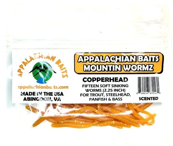 A package of appalachian baits mountain worm