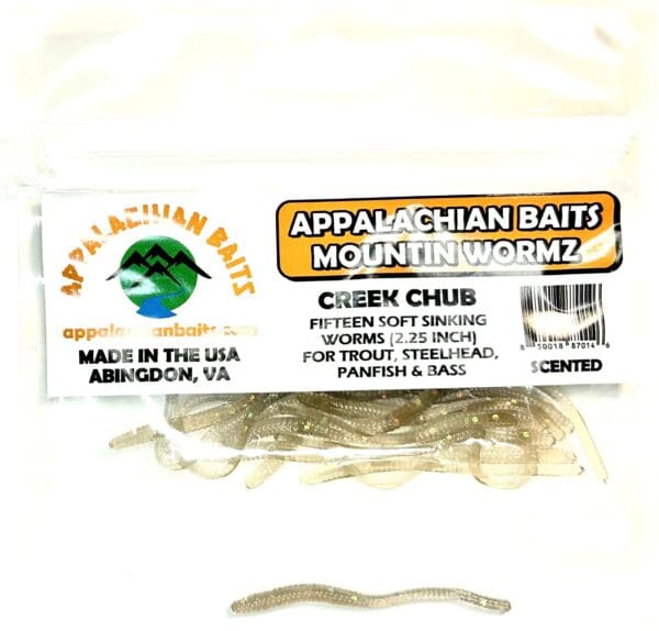 A package of appalachian baits mountain buckz creek chub