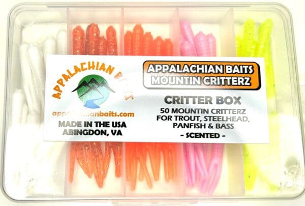 A box of mountain critterz for trout, steelhead and bass.