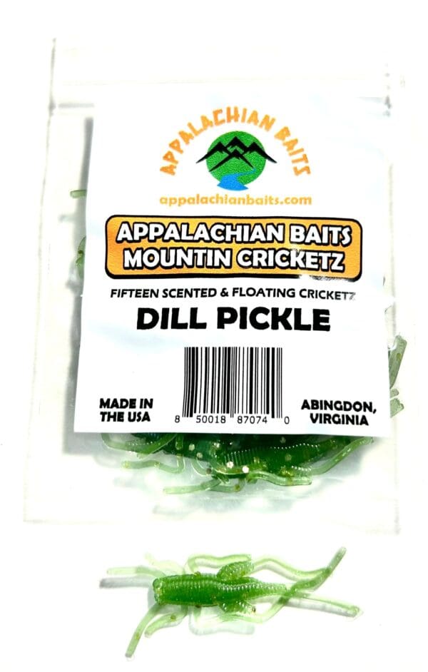 A package of dill pickle is shown.