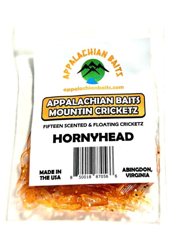 A bag of mountain crickets for sale.