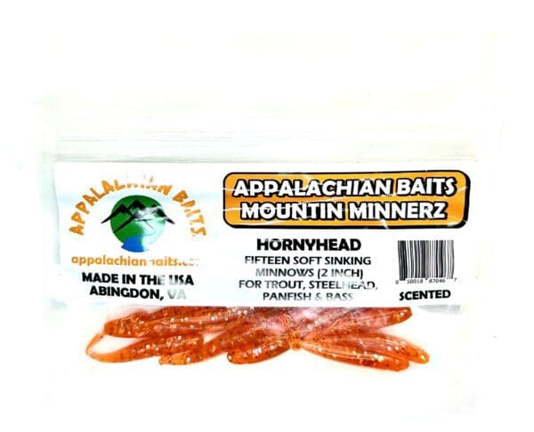 A package of appalachian baits is shown.