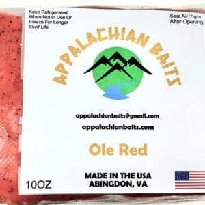 A package of ole red fish is shown.