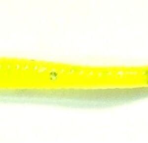 A yellow plastic tube with a white handle.