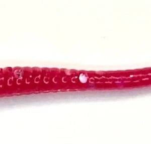 A red snake is shown with its mouth open.