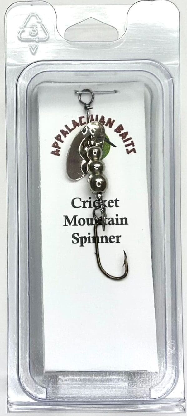 A picture of the front of a fishing lure.