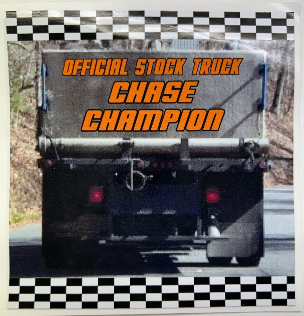 A truck with the words chase champion on it.