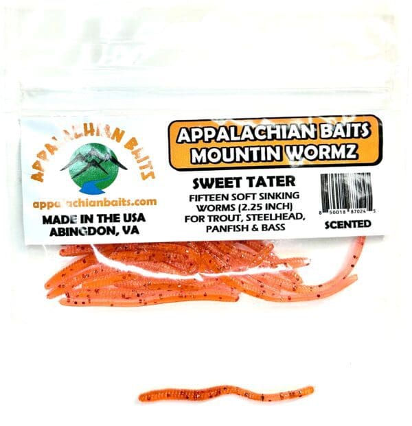 A package of mountain worm bait for the appalachian.