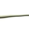 A long metal stick with a white handle.