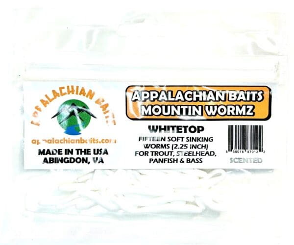 A package of appalachian baits mountain wormz