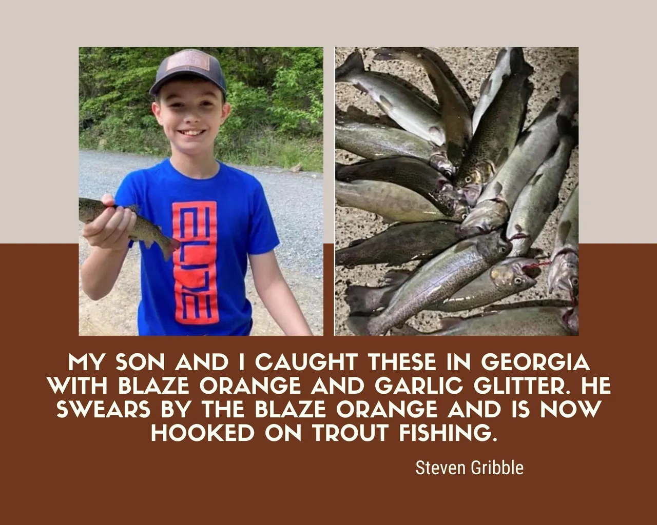 A boy holding a fish in his hand.